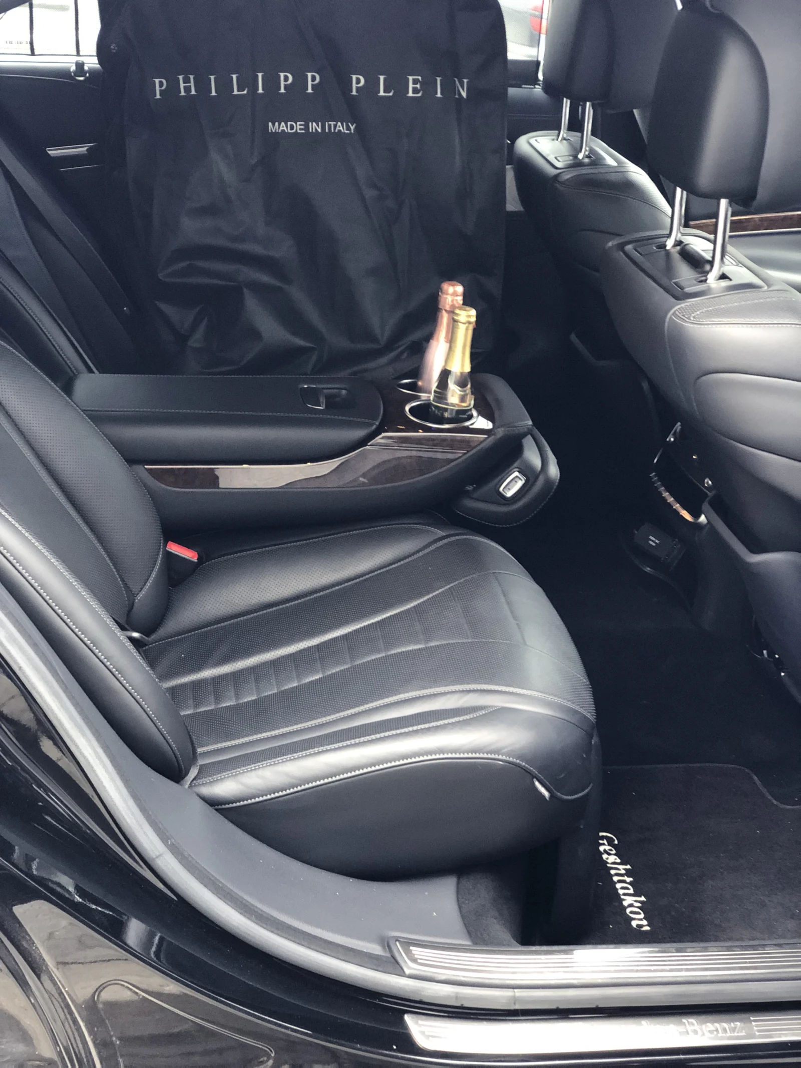 Luxury chauffeur vehicle interior in Sofia