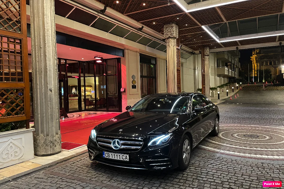 Mercedes-Benz E-Class chauffeur interior and exterior